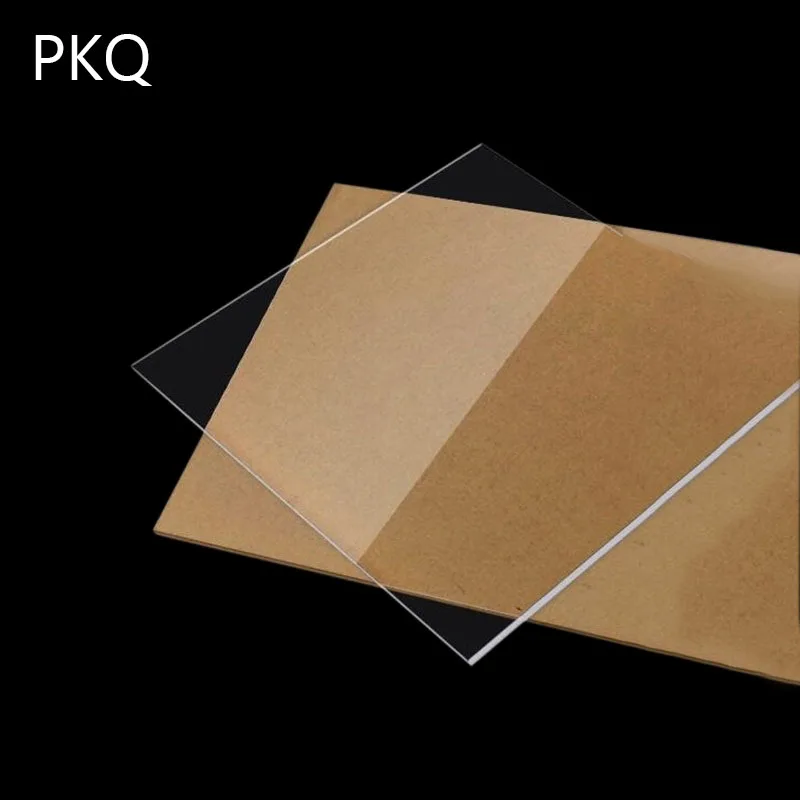 

20pcs/lot Square Acrylic Sheet Plexiglass Clear Sheet Mini Plastic Transparent Acrylic Board DIY Perspex Panel 1mm 2mm 4mm Thick