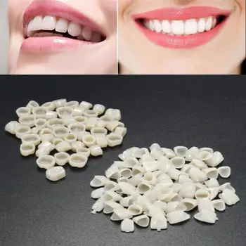 

50pcs/pack Dental Temporary Crown Ultra Thin Resin Whitening Teeth Anterior Shade Tooth Veneers