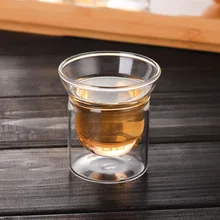 80 мл прочная термостойкая двухслойная чайная чашка здоровая элегантная прозрачная Питьевая чашка цветочный чайный стакан стеклянная посуда