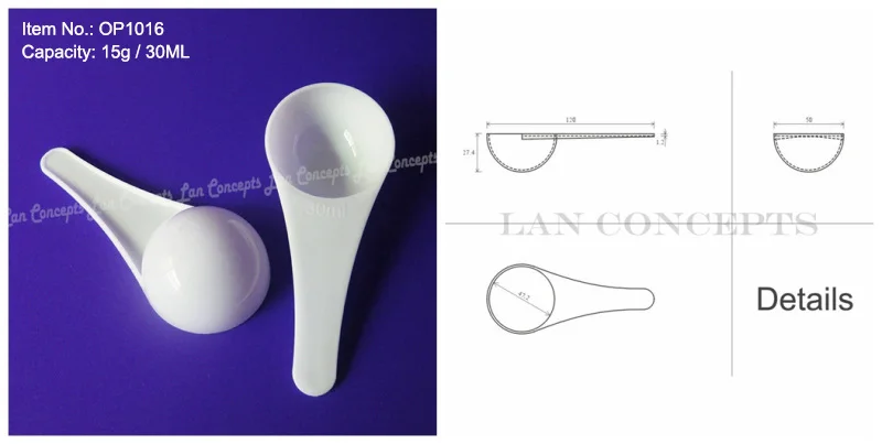 15g 30ml plastic measuring spoon PP measure scoop 5a