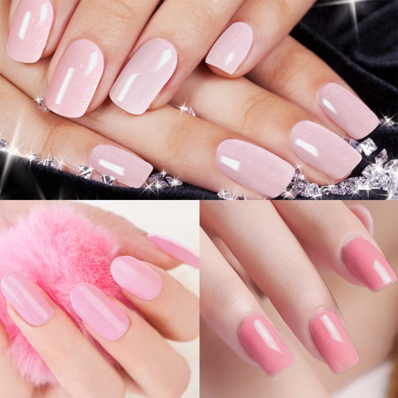 Гель лак для ногтей Azure Beauty телесный розовый 12 мл./шт. УФ светодиодный гель
