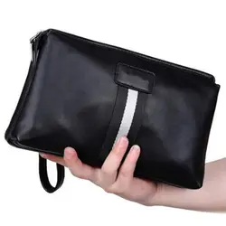 Модные унисекс сумочки-клатча Бизнес бумажник с искусственная кожа Конверт сцепления Кошелек и сумочка Для мужчин Женская Праздничная