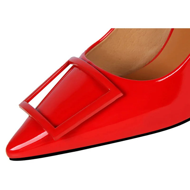 Women Pumps 2019 New Kitten Heels Spring High Heels Women Shoes Patent Leather Ladies Shoes Sexy Wedding Shoes Women Stiletto