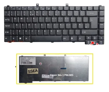 

SSEA New US Keyboard for Acer Aspire 1670 1672 3102 3030 3100 3650 3600 3690 3692 3693 5100 5110 5610 5610Z 5630 5650 5680 9110