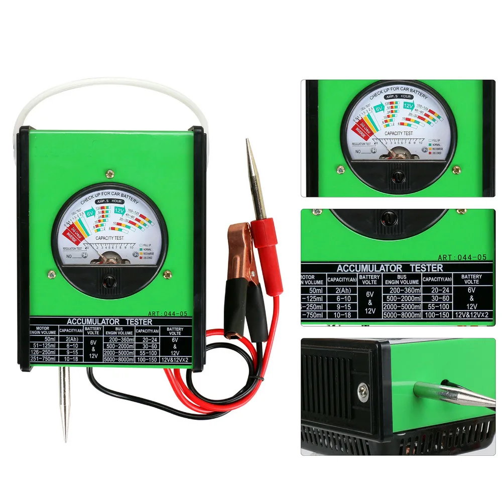

MR CARTOOL Car Battery Tester Checker Load 6V 12V Volume 2-150Amp Electric Vehicles Capacity Voltage FY54 Battery Measurement
