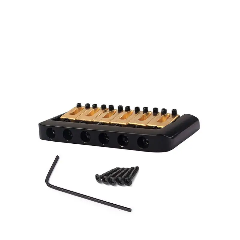 

Guitar Bridge 5 Screw Hard Tail For 6 String 6 saddle Electric