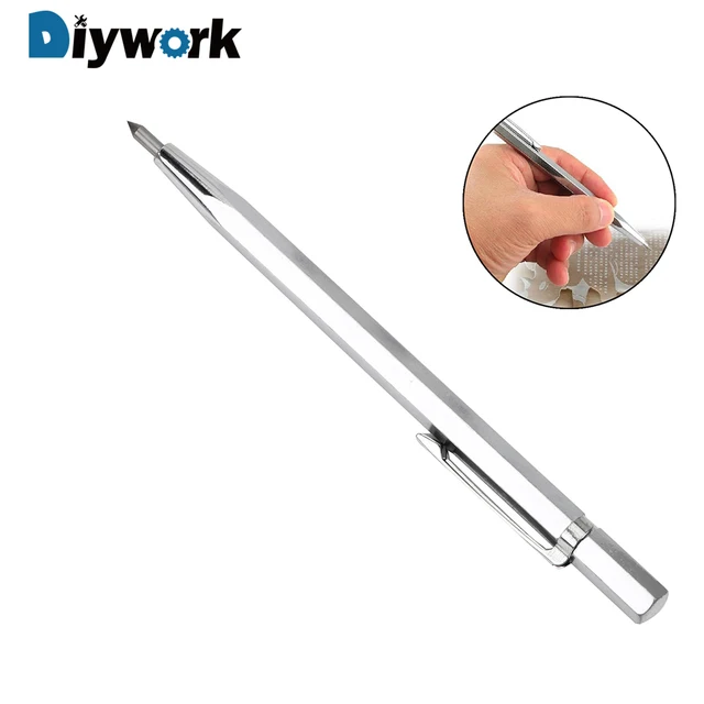 DIYWORK Engraving Pen Hand Tool Alloy Lettering Pen Diamond Metal Scriber Pen Portable For Glass Ceramic Metal Wood Carving