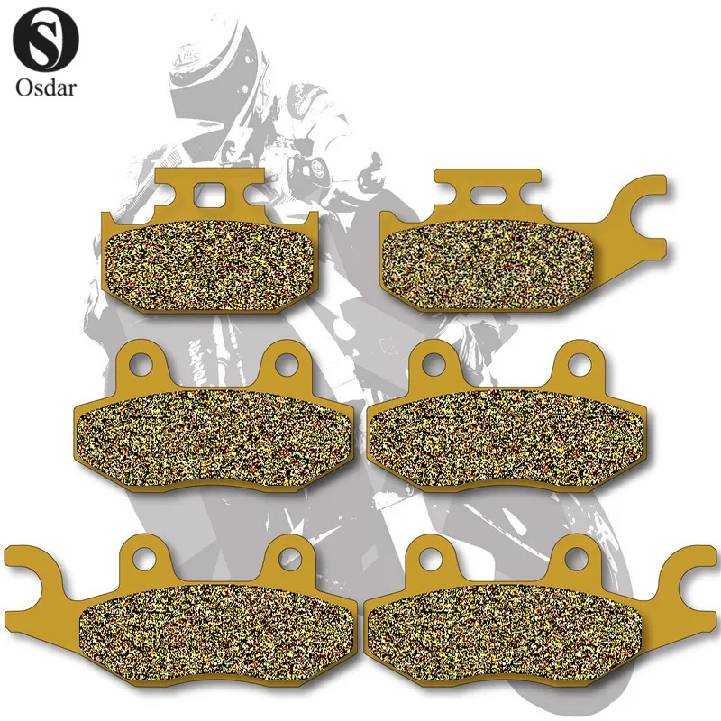 Motorcycle Brake Pads Front+Rear For YAMAHA ATV YXR 450 2006 YXR 66