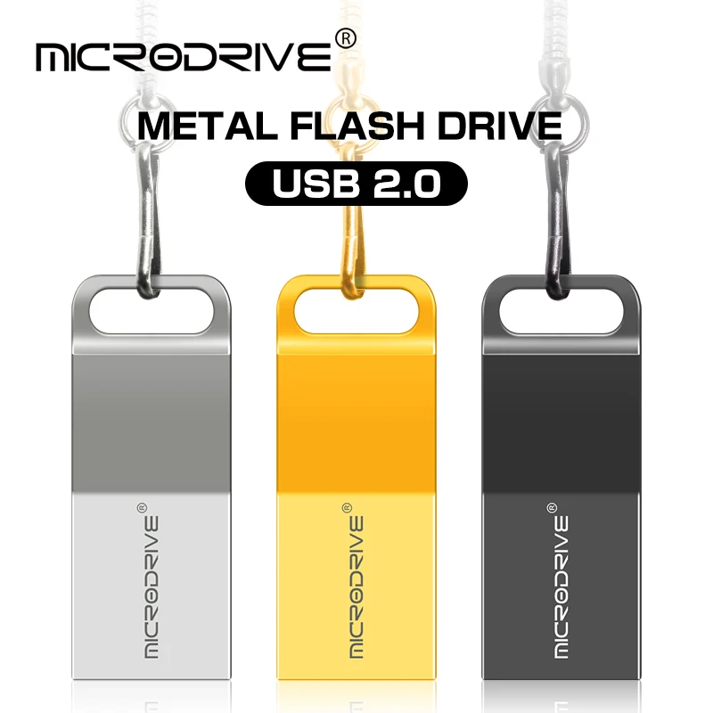 Металлический флеш накопитель водонепроницаемый usb 8 г 16 32 64 флешка