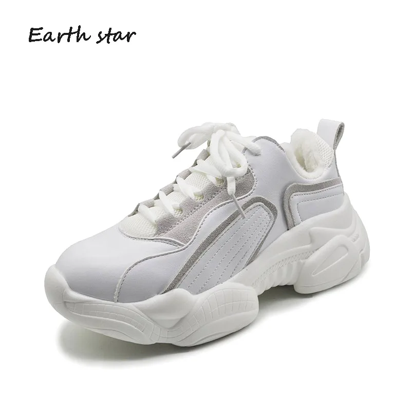 

zapatos de mujer Casual Platform Shoes Women Fashion Brand White Sneakers Lady chaussure Autumn Female footware Cross-tied Shoes