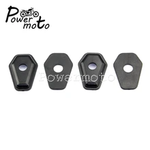 Preto Motocicleta Front & Rear Turn Signal Light Spacer para SUZUKI GSXR600 GSXR750 GSXR1000 SV650 DL1000 V-Strom Blinker adaptador