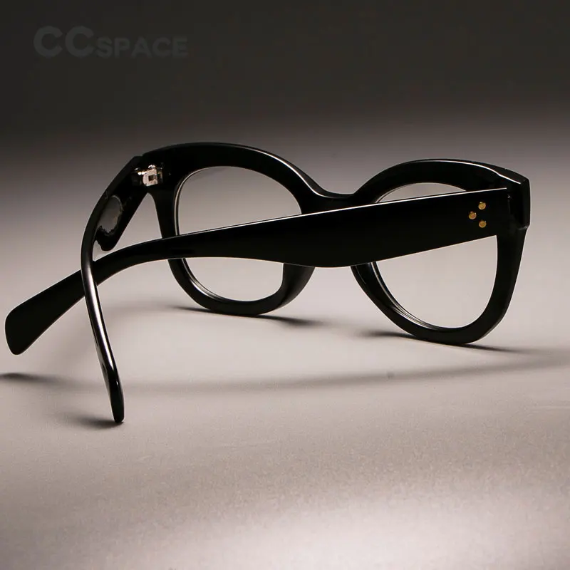 CCSPACE Женские квадратные оправы для очков для женщин женские заклепки оттенки кошачий глаз оптические компьютерные очки модные очки