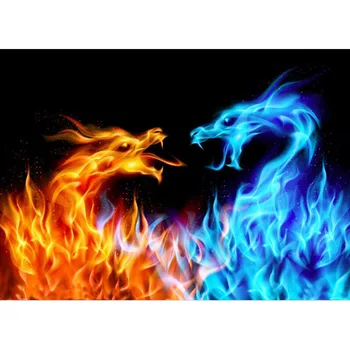 

5D Diy Diamond Painting Animal Cartoon Fire Tiger Cross Stitch Diamond Mosaic Needlework Diamond Embroidery Home Decor craft