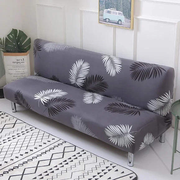  Printed flower sofa bed cover foldding elastic slipcovers cheap Couch cover stretch furniture cover
