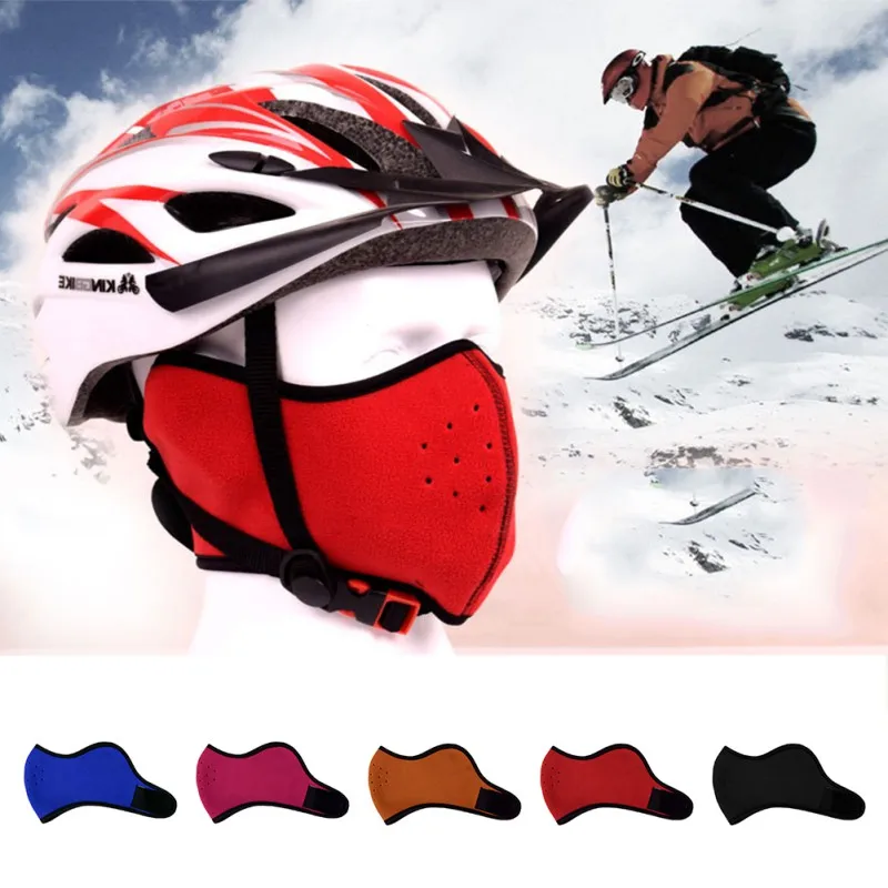 Открытый Половина маска ветрозащитный Воздухопроницаемый утепленный флис рот Защита Велоспорт Спортивная одежда для скалолазания
