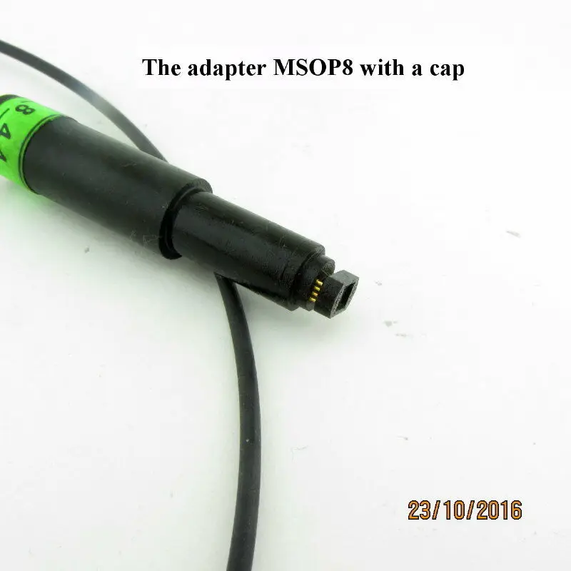 MSOP8 pogo адаптер с направляющей-крышкой