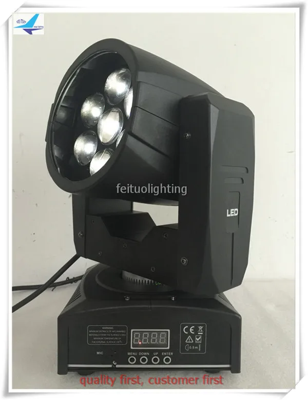 Бесплатная доставка 12 шт./лот этап DJ Disco зум Лира луч Мини Moving Head Light 7x12 w RGBW 4in1 светодиодный DMX Красочные Музыка светомузыка