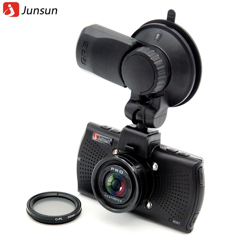 Junsun A7810 Ambarella A7LA70 Car DVR Camera GPS with Speedcam 1296P Full HD 1080p 60Fps Video Recorder Registrar Dash Cam