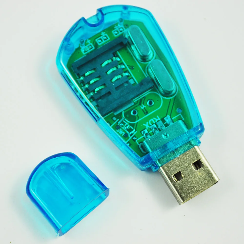 USB Cell Phone Sim Card Reader For Backup SMS to PCin Card Readers