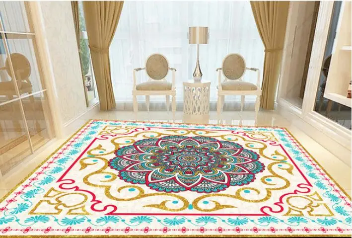3 d pvc flooring custom of 3d bathroom flooring wall paper Parquet
floor carpet pattern painting photo wallpaper for walls 3d