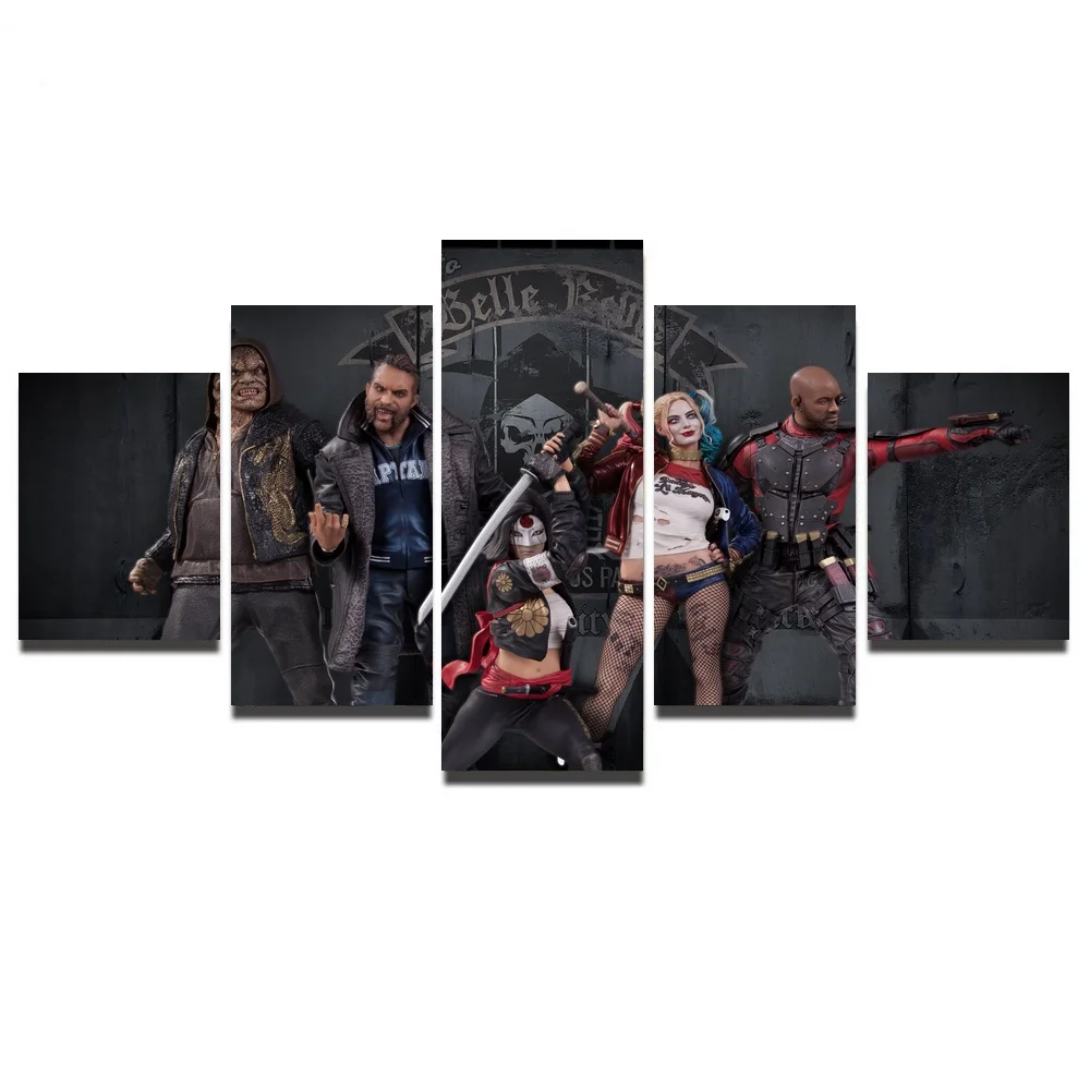 Modular-Prints-Pictures-Home-Decor-5-Pieces-Squad-Superhero-Team-Paintings-Boy-Bedroom-Modern-Frame-Canvas (2)