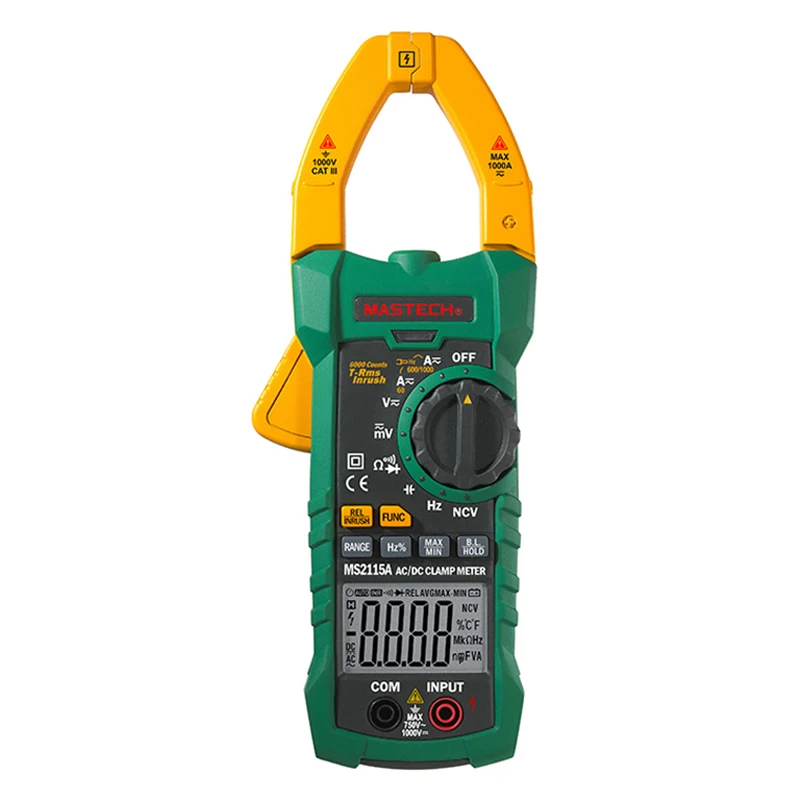 MASTECH MS2115A True RMS 1000A 6000 counts Digital Clamp Meter