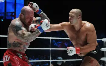 

2016 Cuadros Sports Emelianenko Fedor Monson Fight Kick Boxing Fighting Blood Man Soldier 4 Sizes Fabric Canvas Poster Print