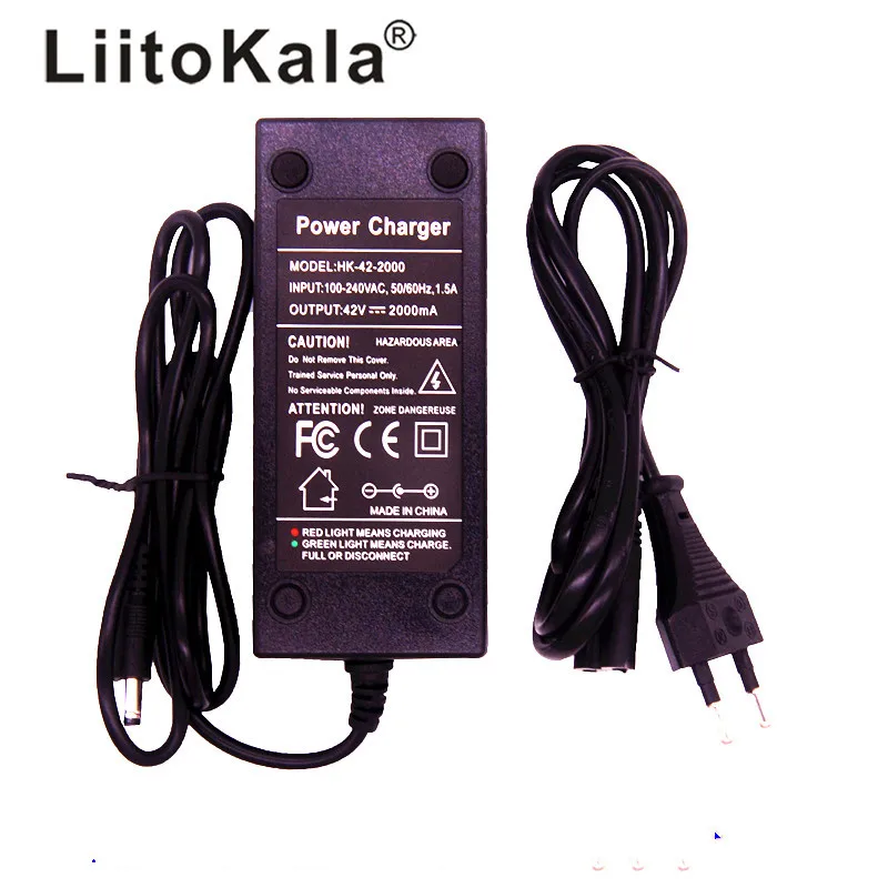 

HK LiitoKala Real 36V 29.4V 25.2V 48V 12.6V 2A battery pack 18650 charger