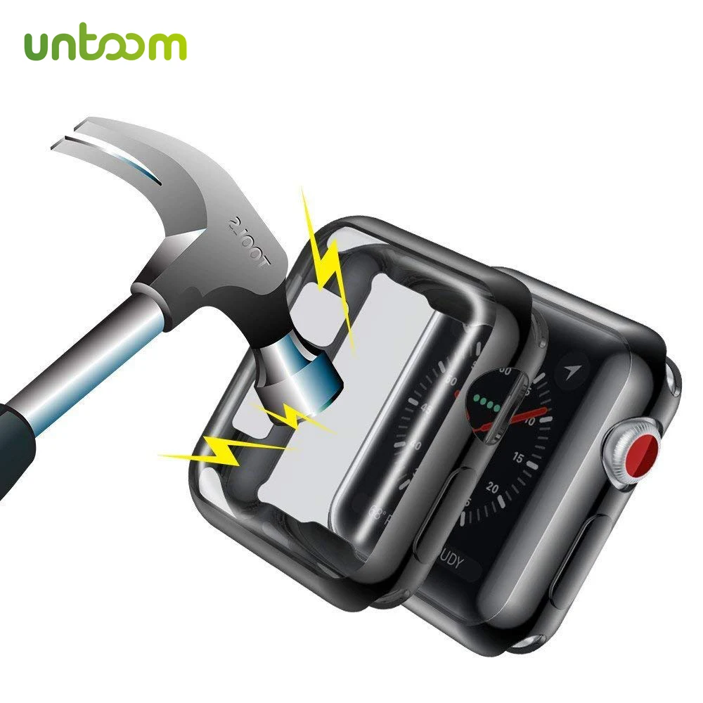 

Untoom for Apple Watch Case Screen Protector All-around Protective Case Cover for Apple iwatch Series 3 and Series 2 38mm / 42mm
