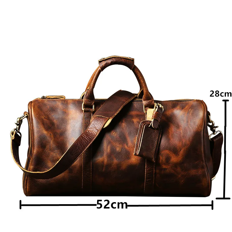 Dos homens de couro bolsas de couro