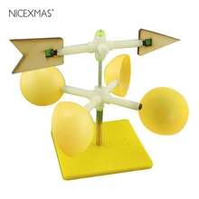Wind Vane Model Scientific DIY Assembly Funny Experiment Wind Indicator Educational Toy Model Kit for Kids