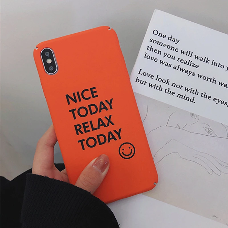 

BONVAN For iPhone X XR XS Max Case hard simple Plain Matte Protection Back Funda For iPhone 6 6s 7 8 Plus Phone Cover Coque