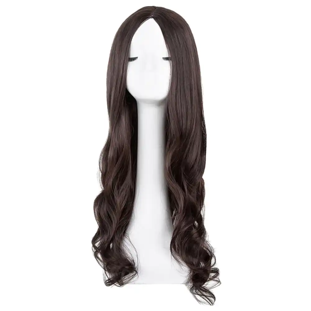 2019 Newly Naturally Soft Long Loose Wavy Syntheic Lace Wig Front