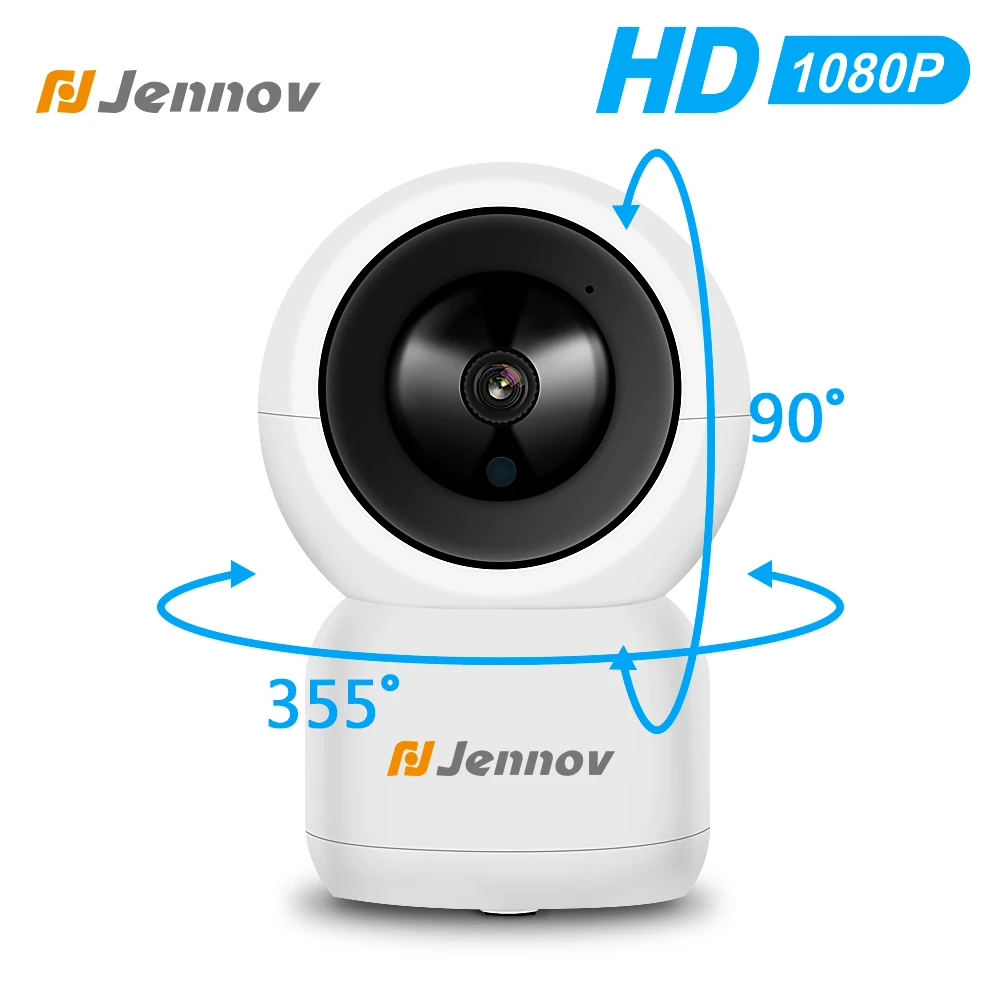 Jennov مراقبة كاميرا البسيطة Wifi ip كاميرا PTZ اللاسلكية الأمن CCTV كامارا واي فاي مراقبة الطفل السيارات تتحرك تتبع ipcamera