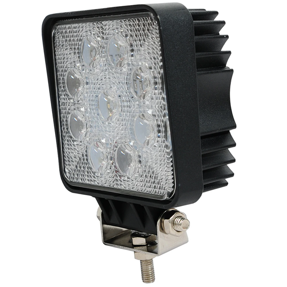 

Free shipping 27W square LED Work Light Bar 9 X 3w led chip Flood Spot Beam Spotlight Offroad Light Bar Fit ATV outdoor light
