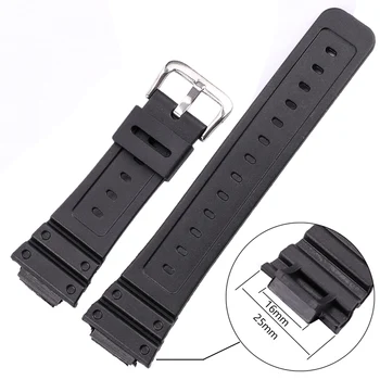 

Silicone Watchbands Men Sports Rubber Strap Watch Band For Casio 5600 Series Watch Accessories