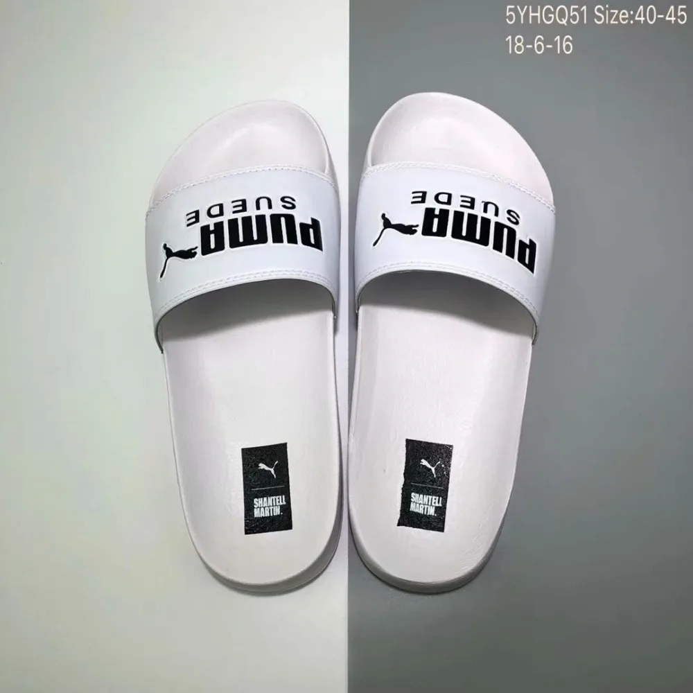 Puma leadcat YLM PUMA тапочки сандалии ремень синий босоножки черного и белого цвета для