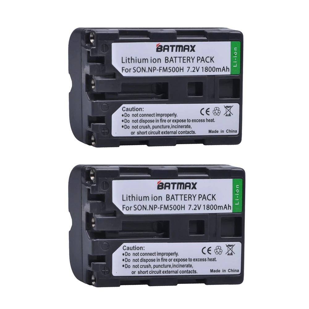 

Bateria NP-FM500H NP FM500H Battery for Sony Alpha A58 DSLR-A350A300/A350/A450/A500/A550/A560/A580/A700/A99/A850 SLT-A57(2Pack)