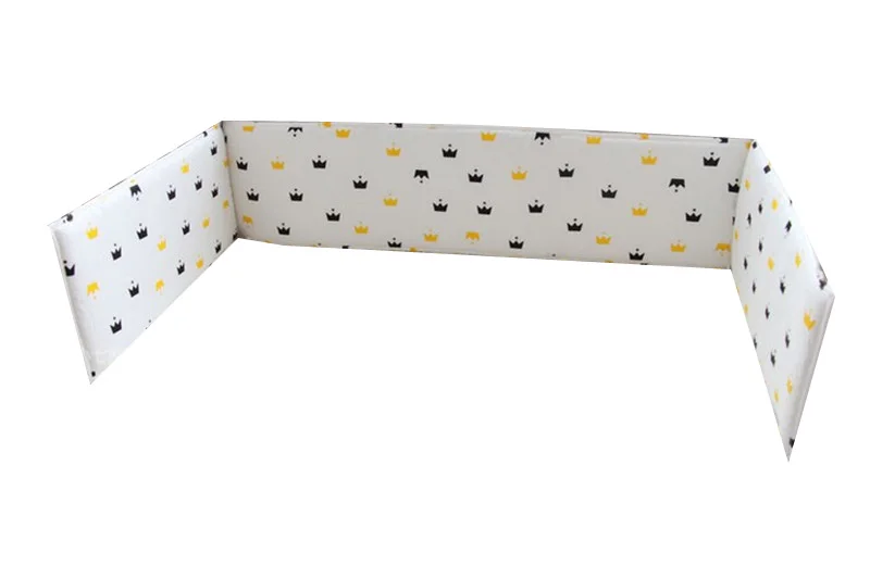 200 см длина(только 1 шт. бампер) модная Горячая Детская кроватка бампер, детская кровать бампер клавы/звезды/точки, безопасная защита для использования ребенка - Цвет: NO4