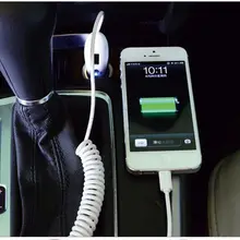 Автомобиль Зарядное устройство Micro USB кабель для iPhone 5/5s/6/6S/7 Samsung USB Автомобильное Зарядное устройство 1 м кабель Lightning 12 В 3 В 1 Cargador кош