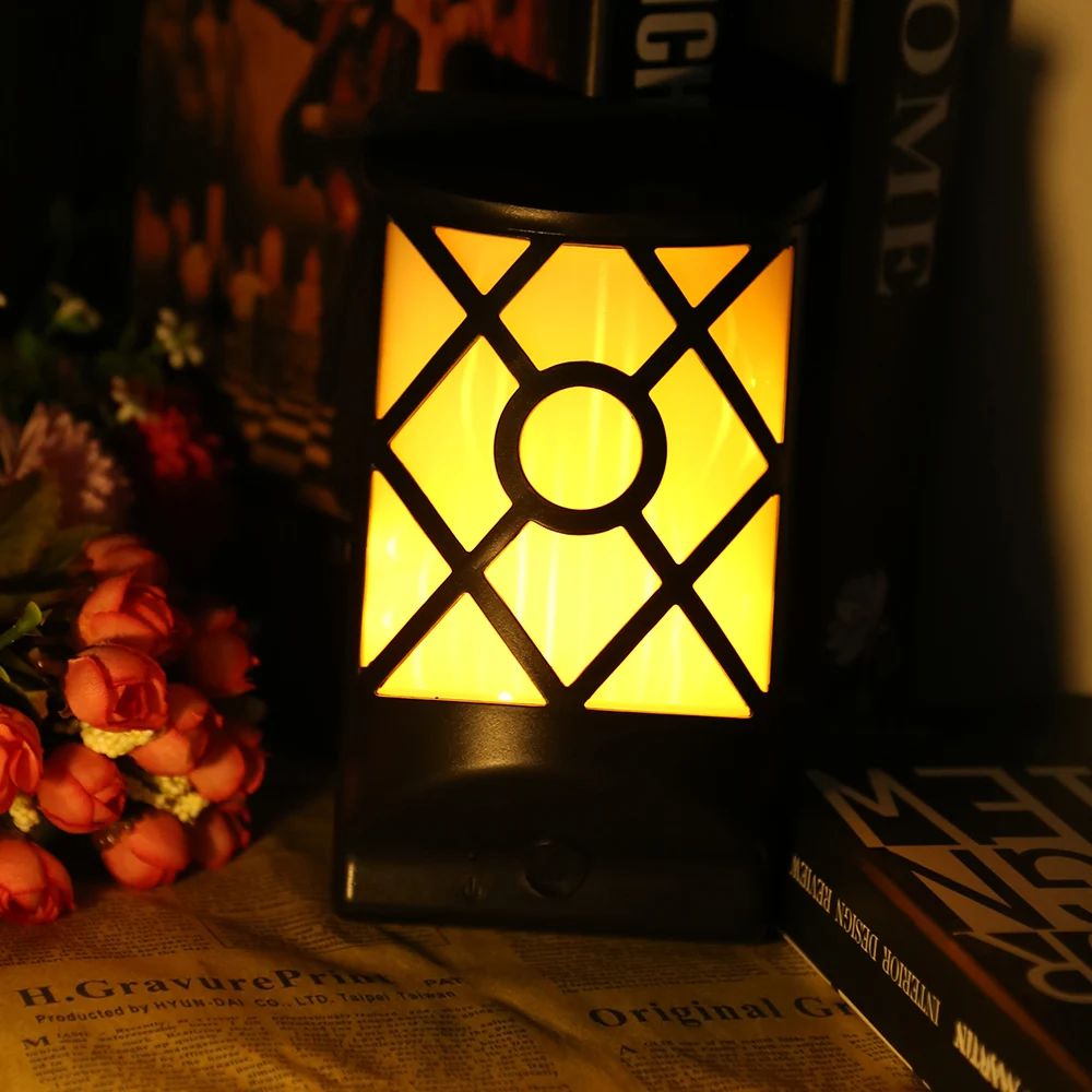 

LED Solar Light Path Flame Lamp Adopted Polycrystalline Silicon Solar Panel Street Light Wall Lamp