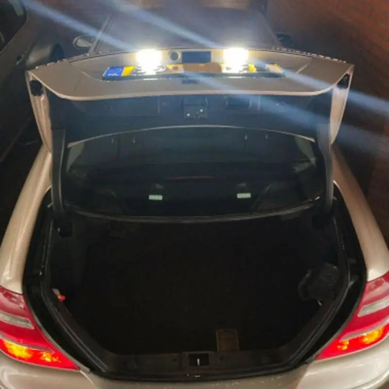 2 шт. ошибок светодиодный лицензии подсветка номерного знака Лампы для Mercedes Benz W204 W212 C216 W221 C207
