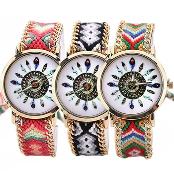 Woman Twist Knitting Blue Vintage Watch Twist Braid Girl Woven Bracelet Wrist Watch Simple Ethnic Quartz Watch
Woman Twist Knitting Blue Vintage Watch Twist Braid Girl Woven Bracelet Wrist Watch Simple Ethnic Quartz Watch