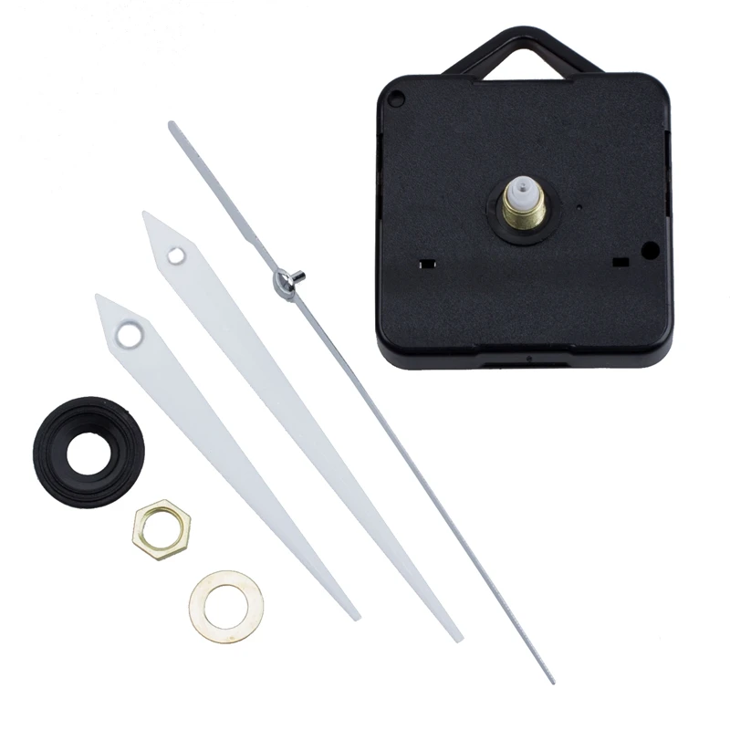 Кварцевые часы механизм DIY запасные части+ белые стрелки