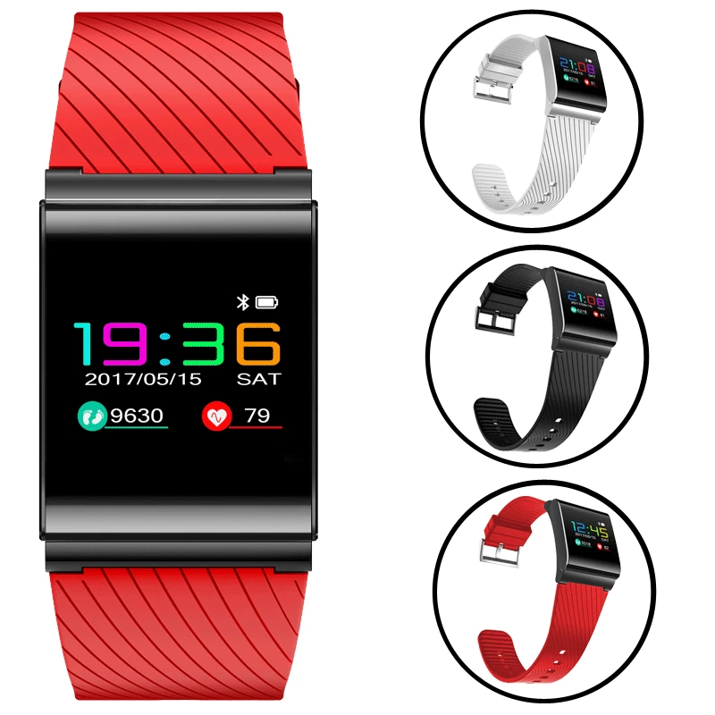LIGE Модные Смарт браслет Фитнес трекер Шагомер смс напоминание светодиодный Цвет