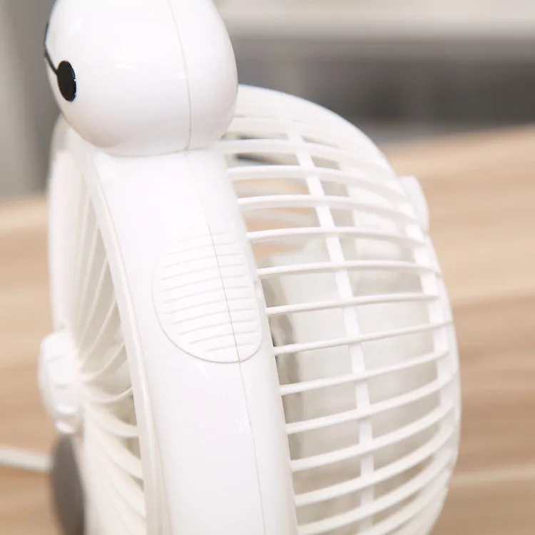 Портативный маленький настольный вентилятор креативный домашний офис ABS Электрический вентилятор бесшумный Настольный вентилятор с милым BayMax стиль забота Ваш летний