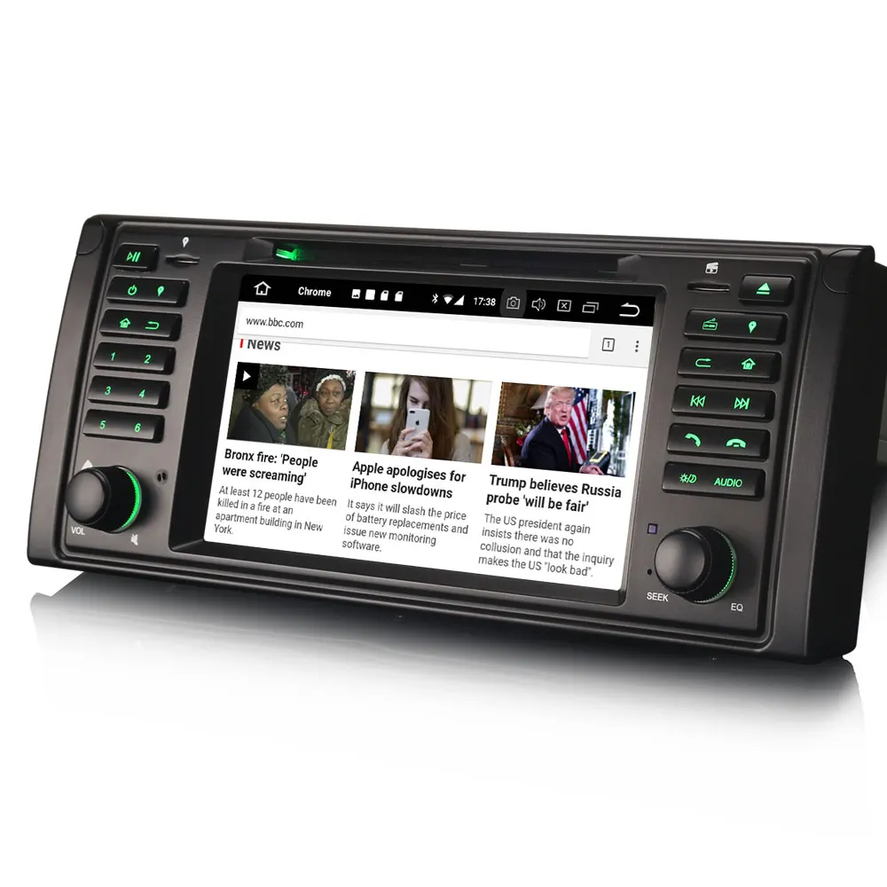 Perfect 7" Android 9.0 Pie OS Car DVD Multimedia Navigation GPS Radio for BMW E39 M5 1999-2003 & BMW E39 1995-2003 & BMW E38 1994-2001 4