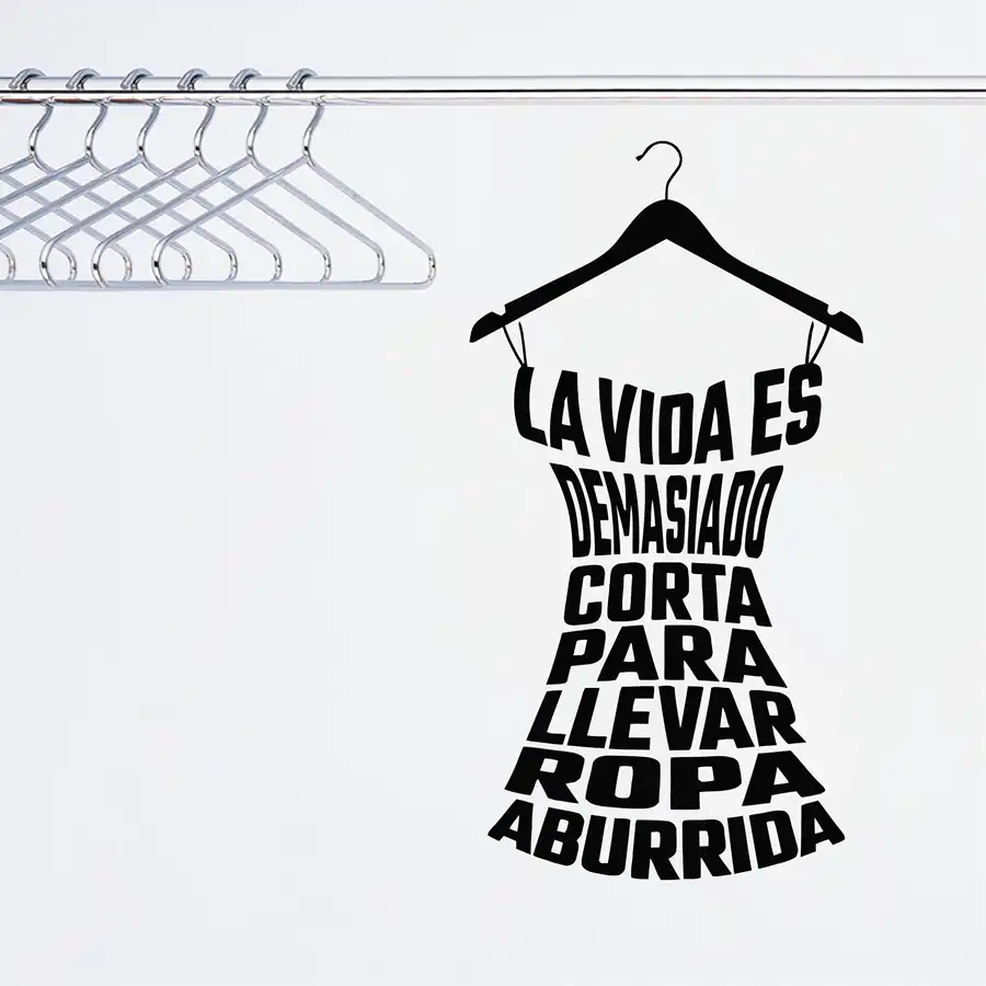 Spanish Clothing Quote Decals Vinyl Wall Sticker Laday S Young