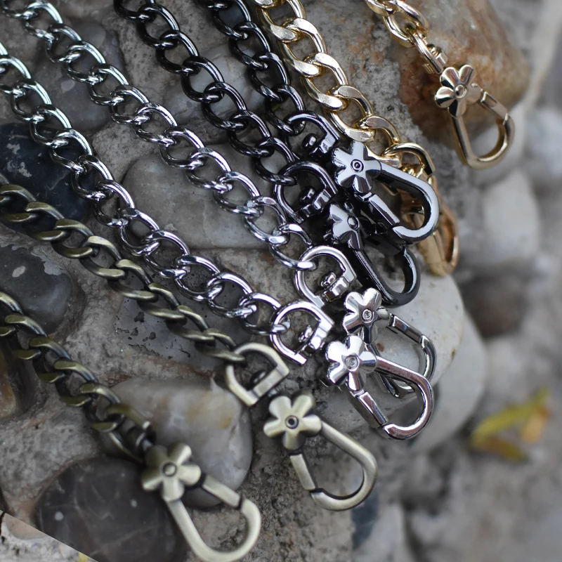 

DIY Metal Replacement Chain Shoulder Bag Straps 9mm Gold, Silver, Gun Black, Brushed Bronze Handbag Purse Handles High Quality
