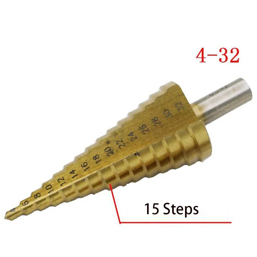 3 шт., набор ступенчатых Сверл из стали HSS 4241, набор конусных сверл, набор титановых сверл, отверстие для стального дерева, металла, сверления, режущие инструменты